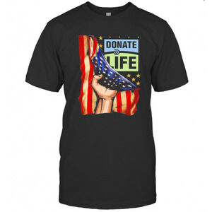 Donate Life American Flag Independence Day T-Shirt